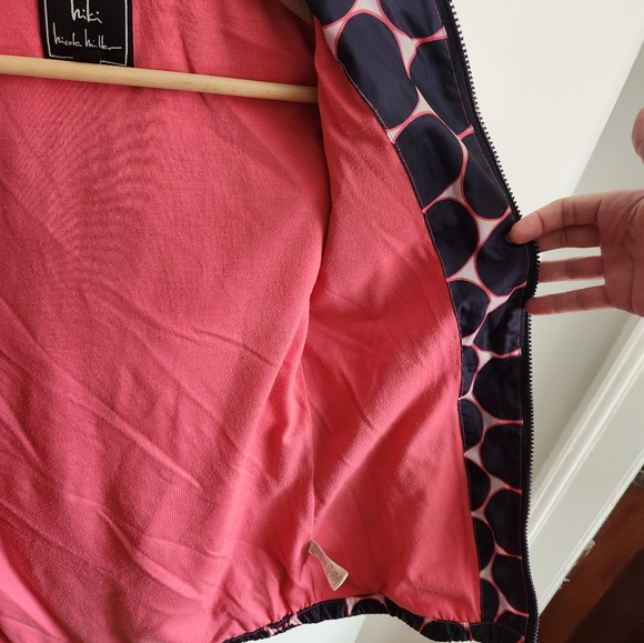 Nicole Miller blue and pink polka dot child's jacket - Picture 5 of 7